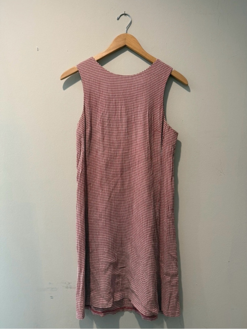 Express Pink Gingham Sleeveless Shift Dress